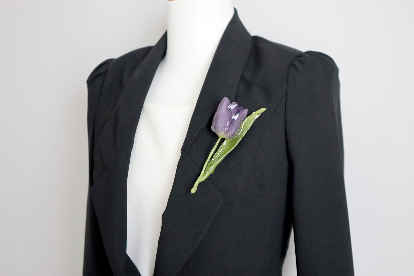 [limited item]Tulip brooch purple