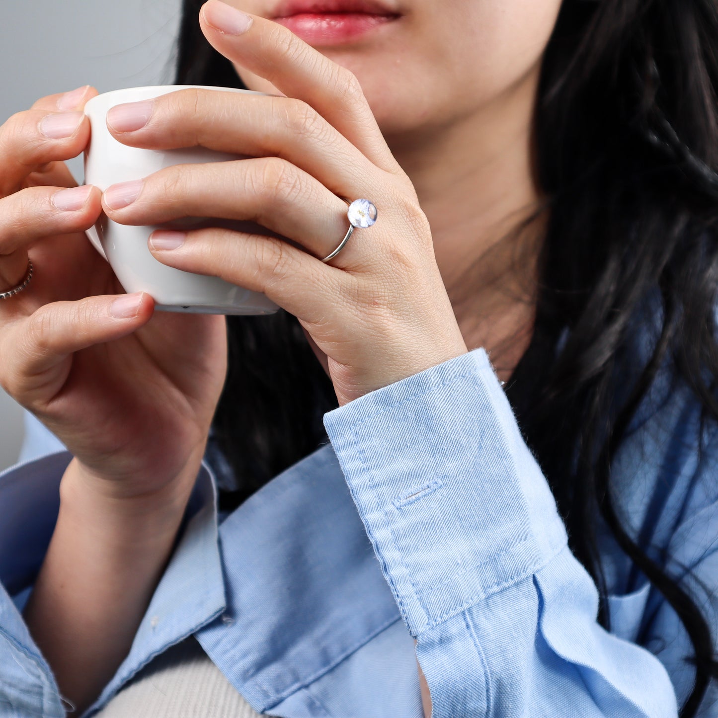 Forget-Me-Not Adjustable Rings