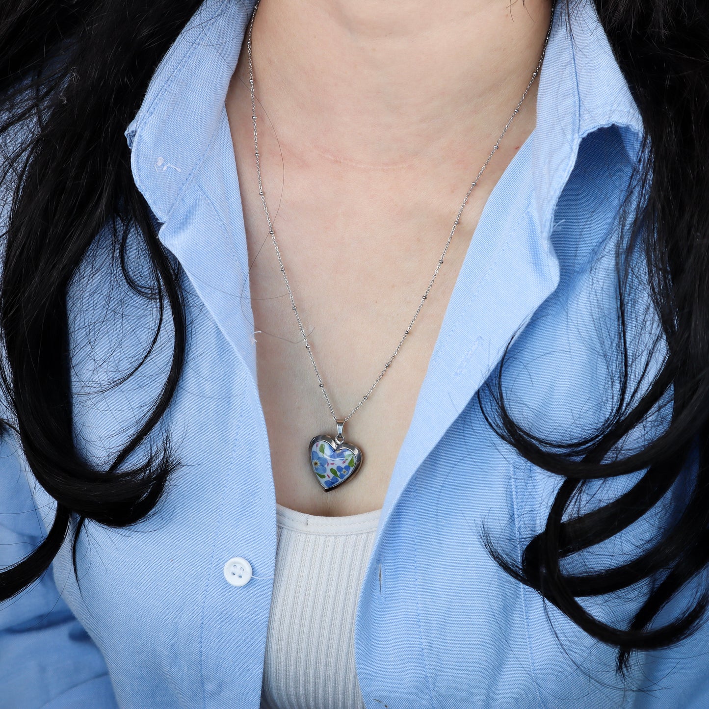 Blue Heart Locket
