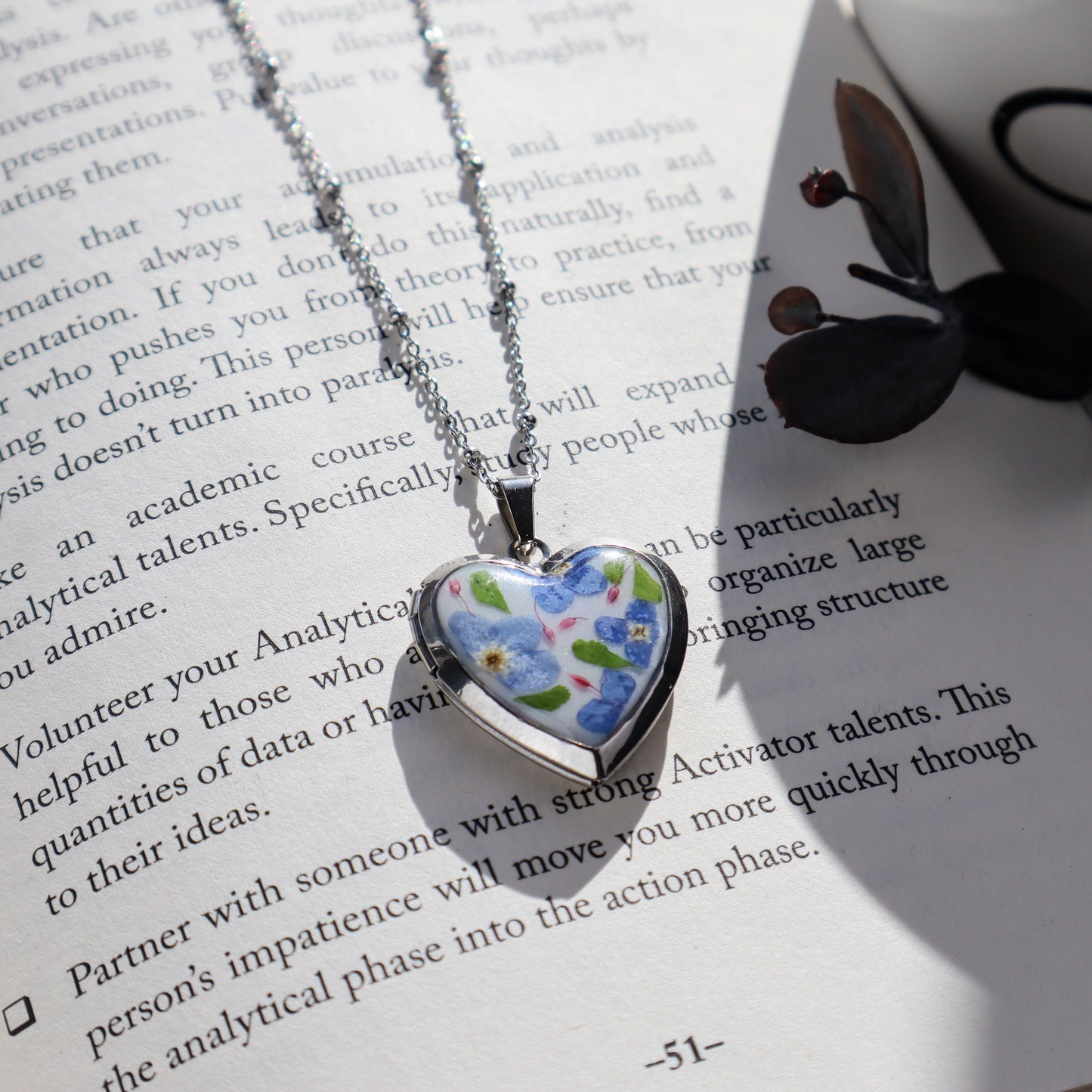 Blue Heart Locket