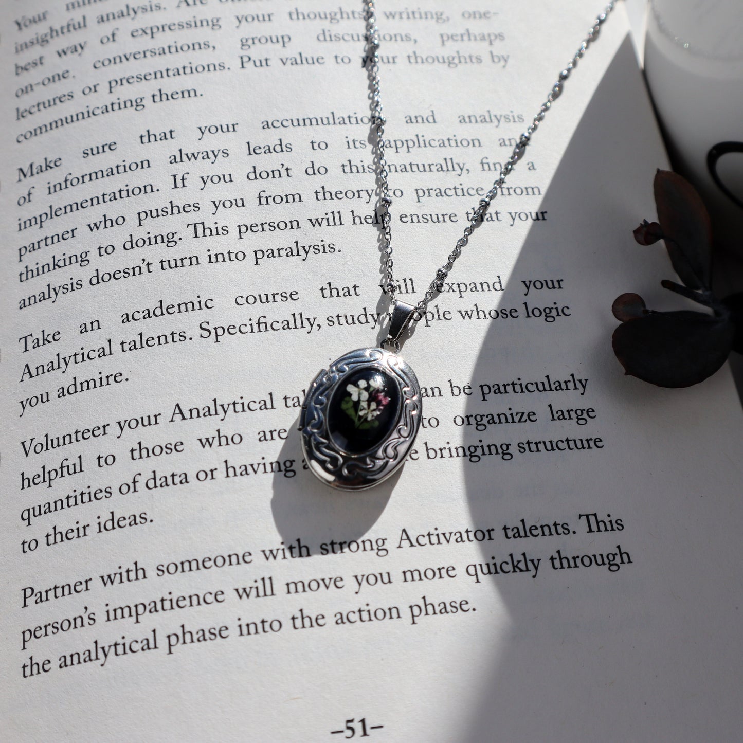 Black Oval Locket