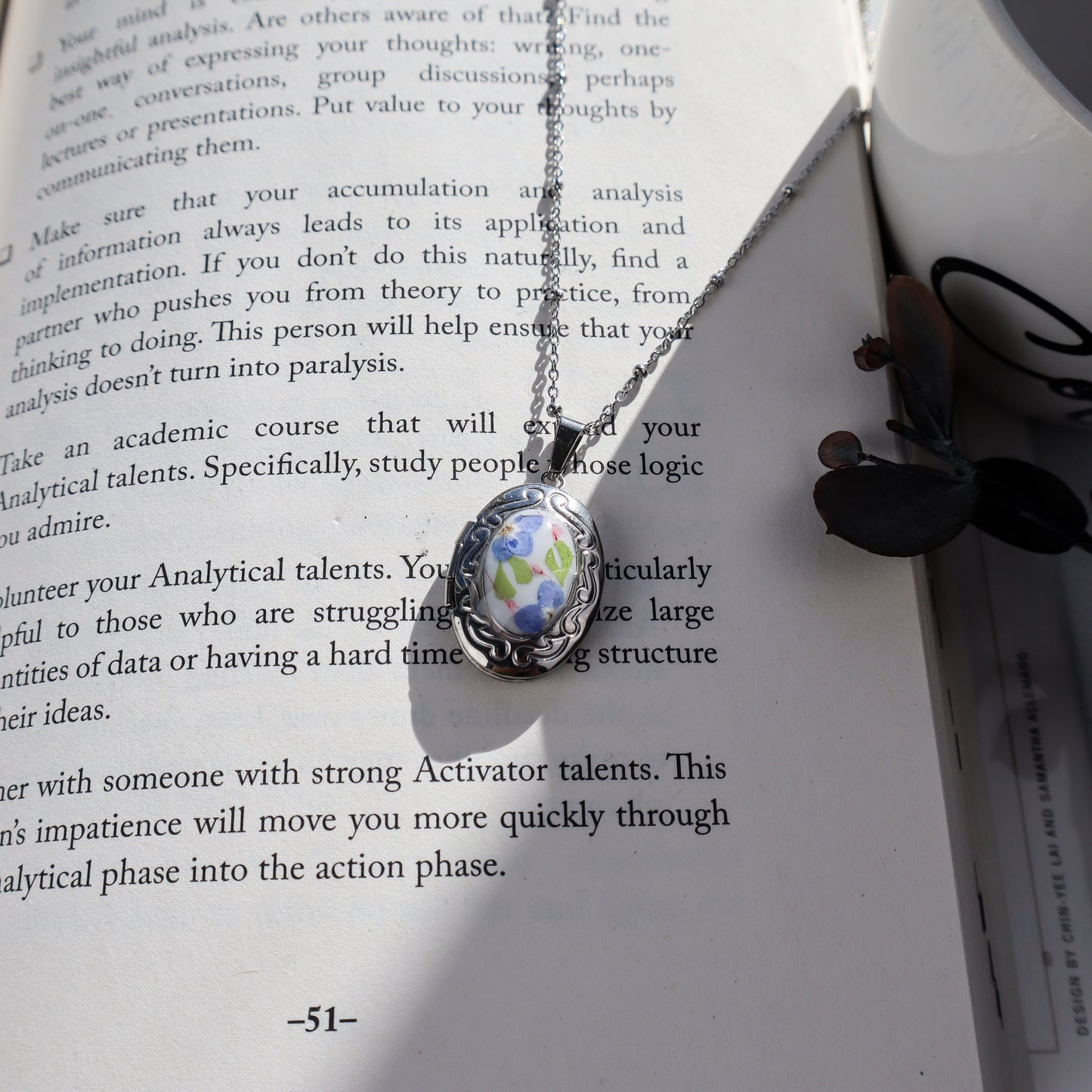 Blue Oval Locket