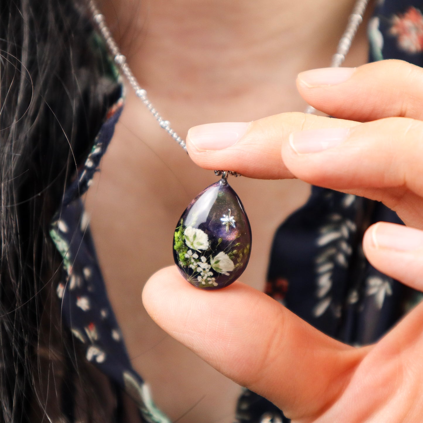 Night Garden Waterdrop Necklace