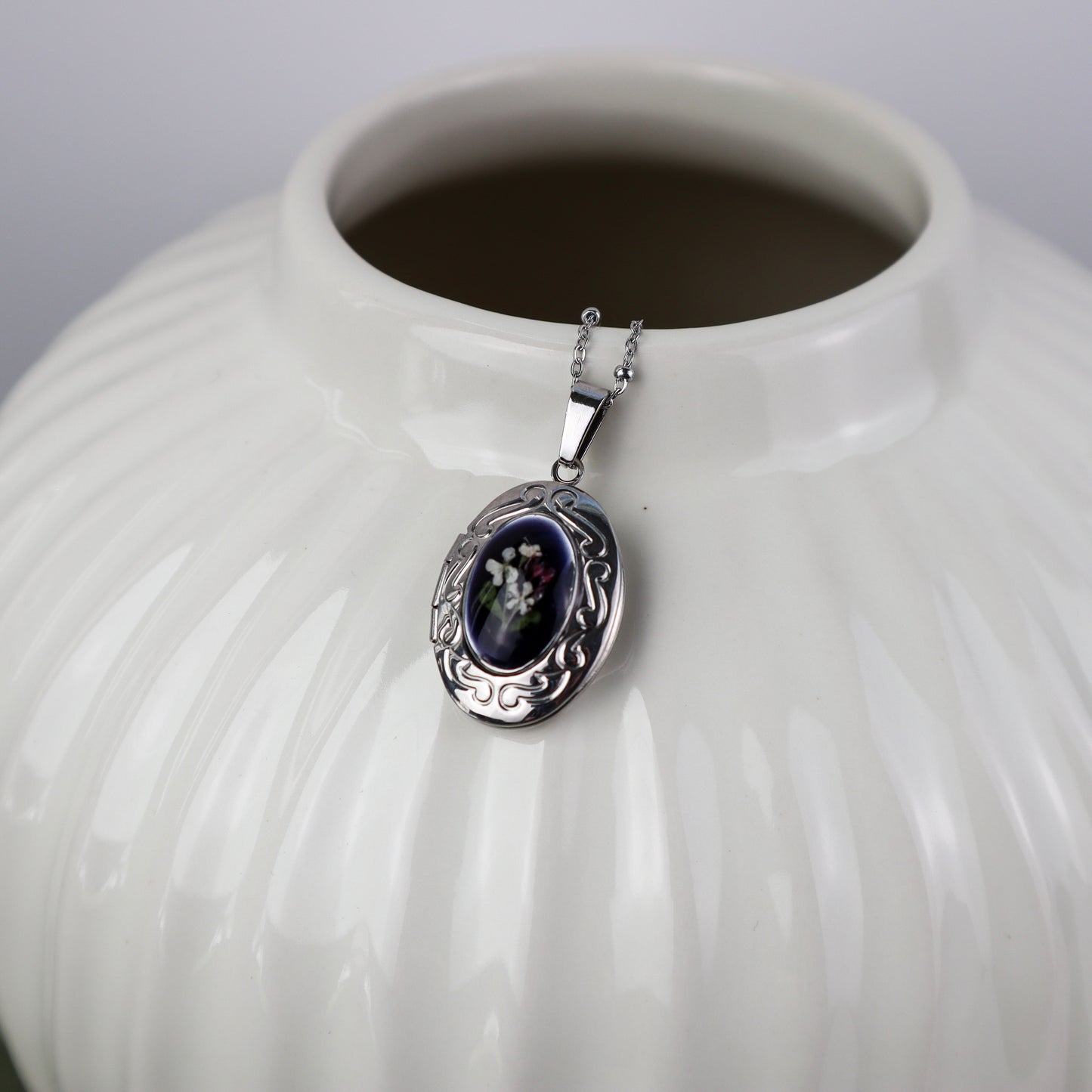 Black Oval Locket