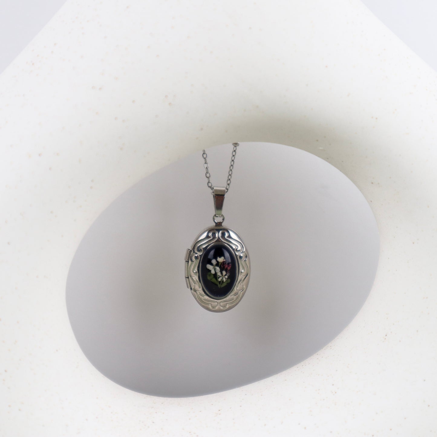 Black Oval Locket