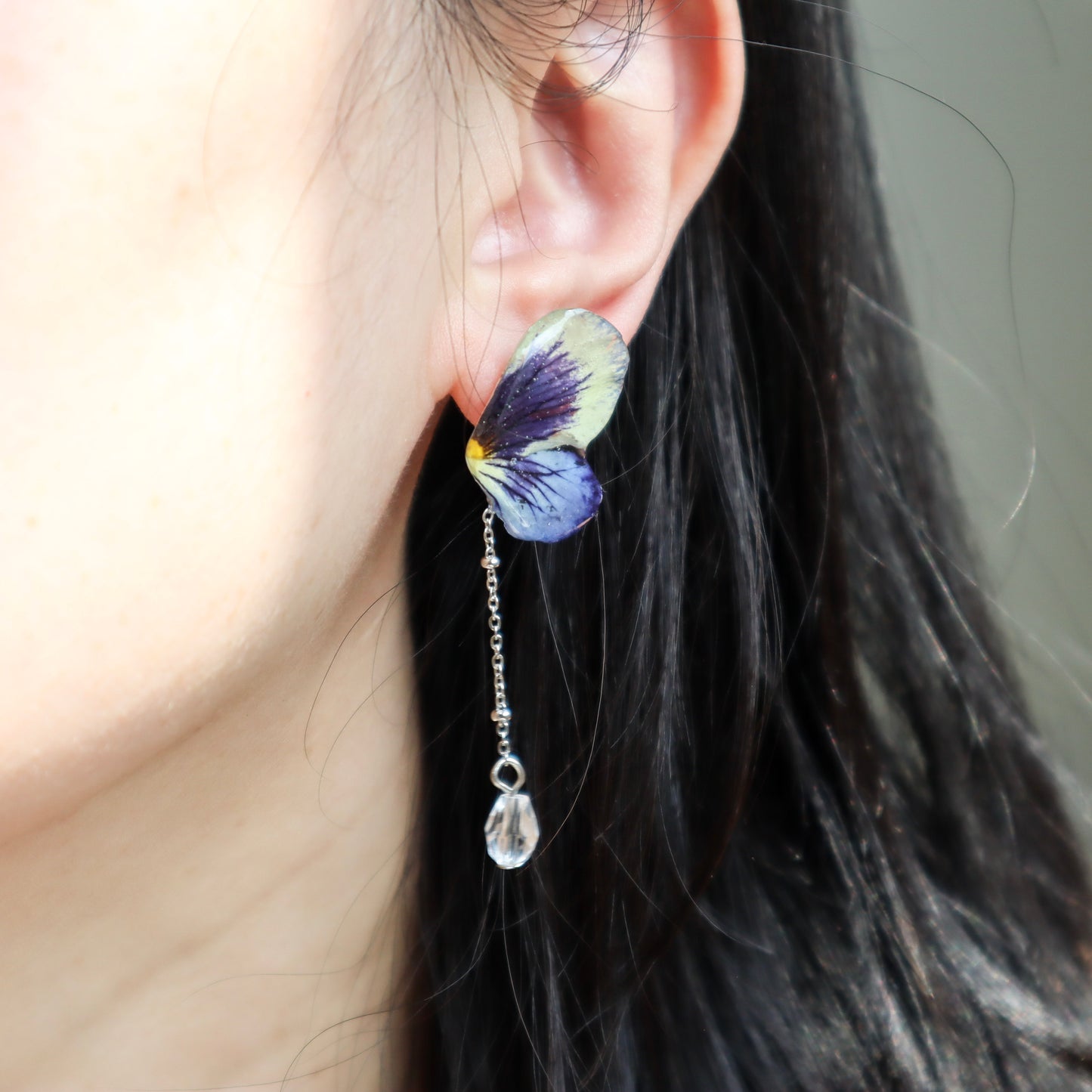 Pansy Butterfly Earrings