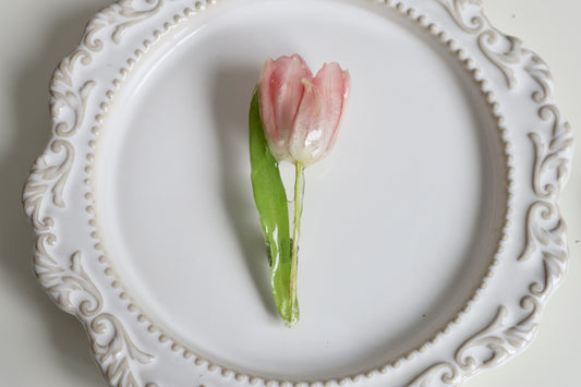 [limited item]Tulip brooch light pink