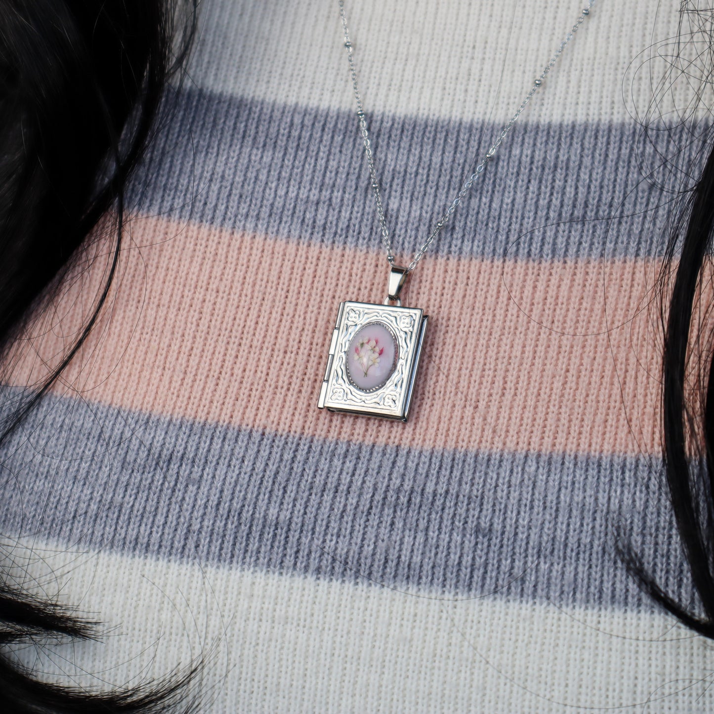 Pink Book Locket