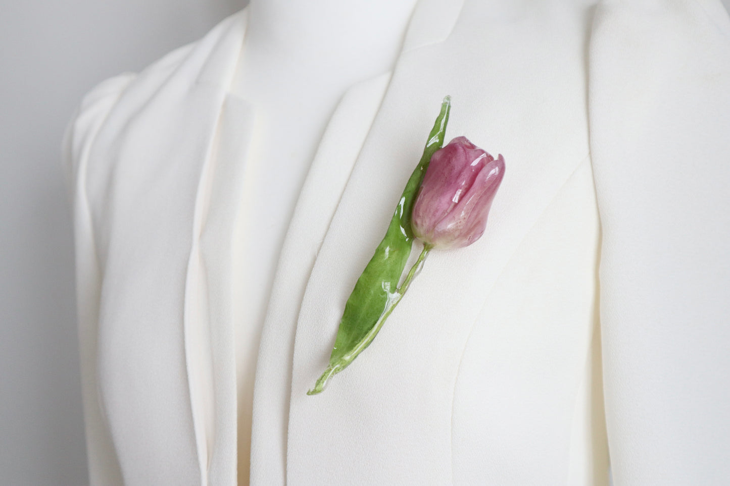 [limited Item]Tulip brooch pink