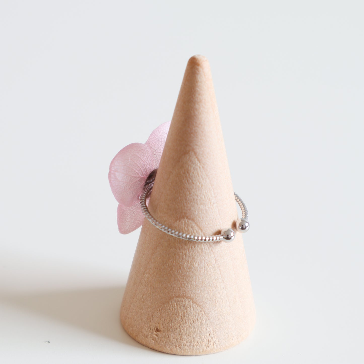 Pink Hydrangea 4 Petal Ring