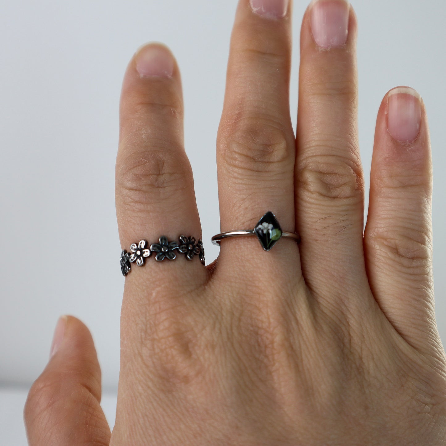 Black Diamond Steel Ring