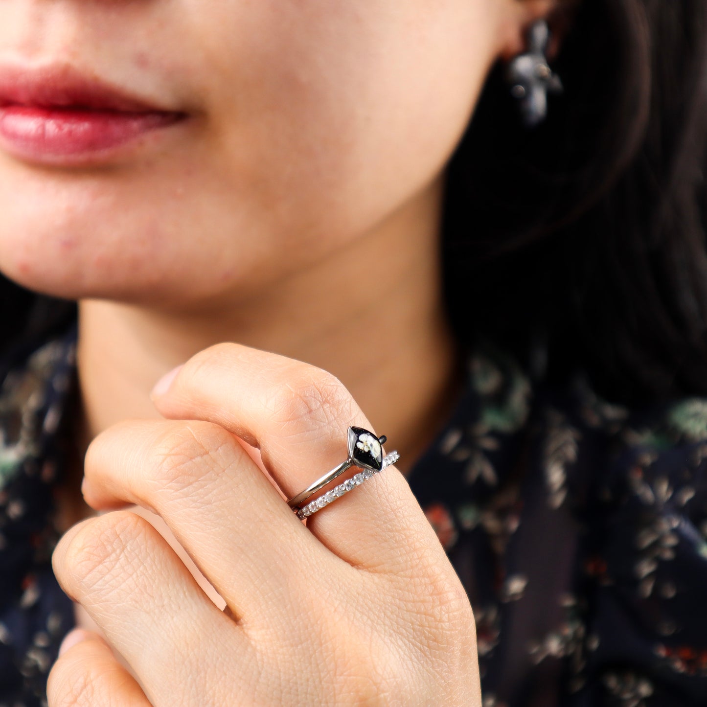 Black Diamond Steel Ring