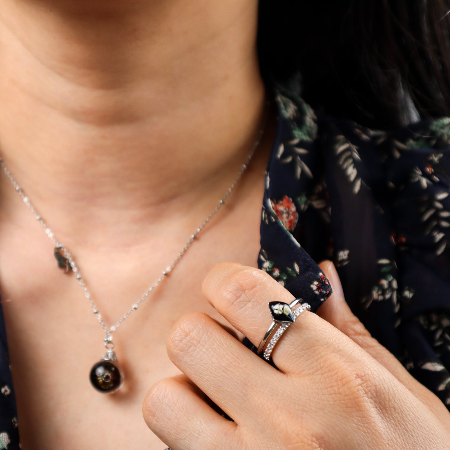 Black Diamond Steel Ring