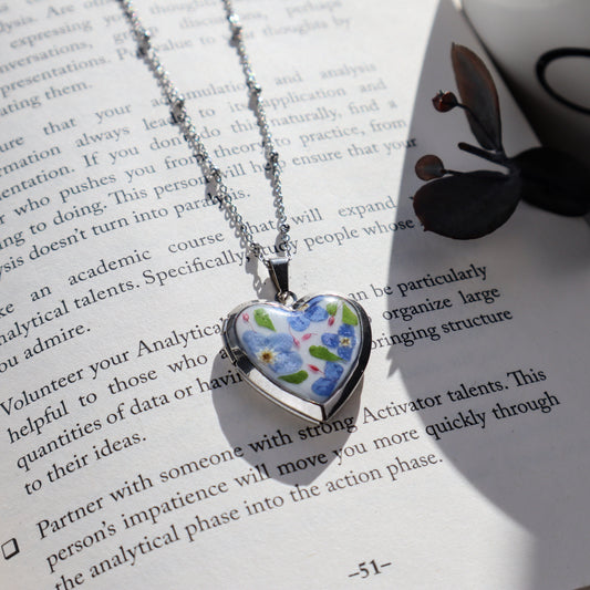 Blue Heart Locket
