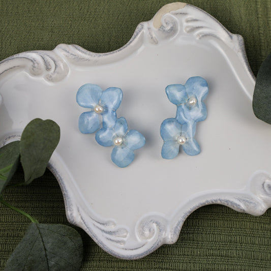 Double Blossom Hydrangea Earrings