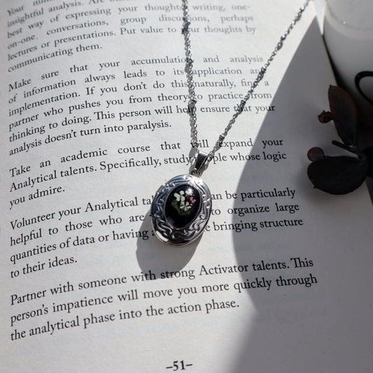 Black Oval Locket