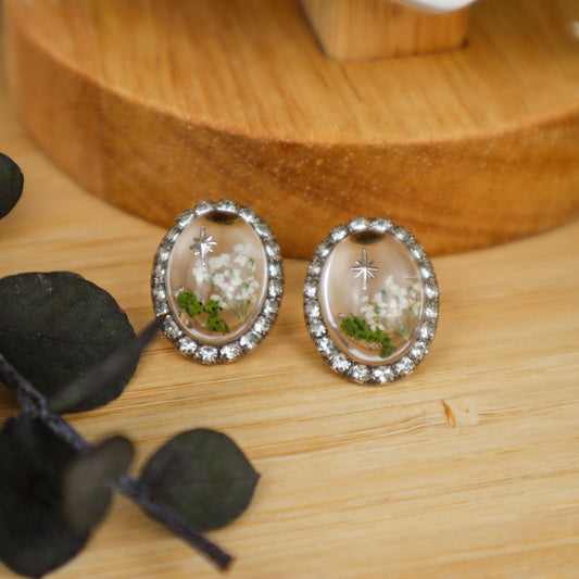 Garden Series Oval Earrings