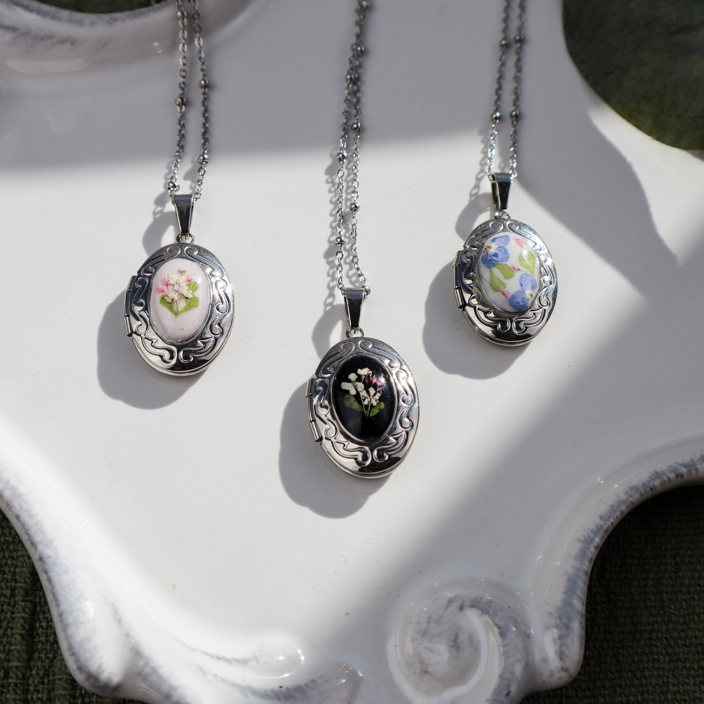 Pink Oval Locket