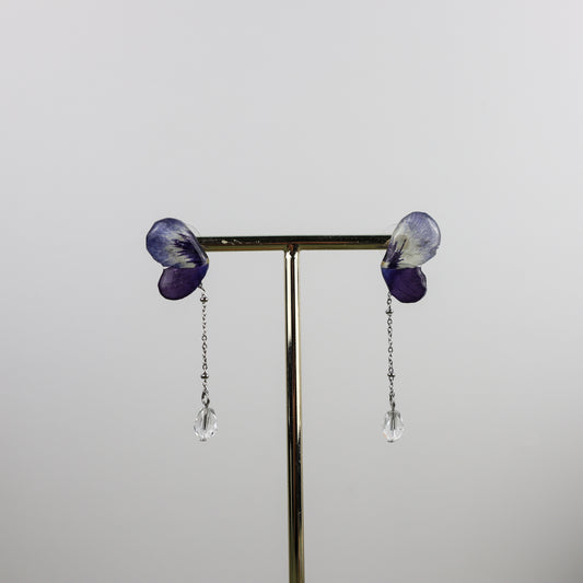 Pansy Butterfly Earrings
