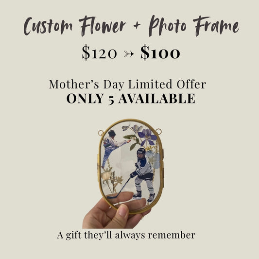 Custom Flower Frame (with real flowers)