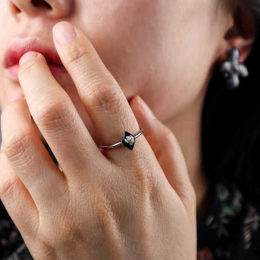Black Diamond Steel Ring