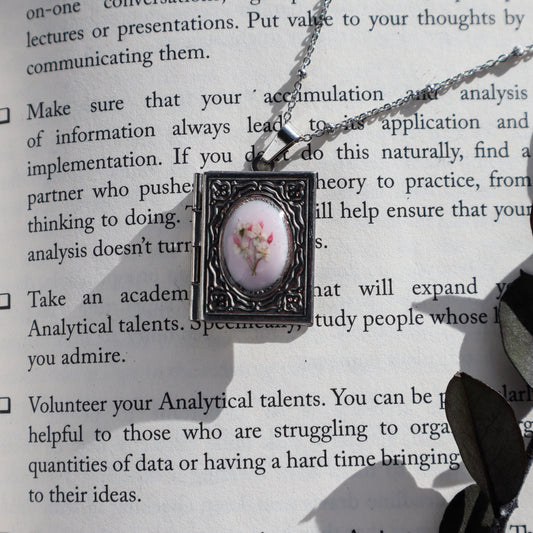 Pink Book Locket