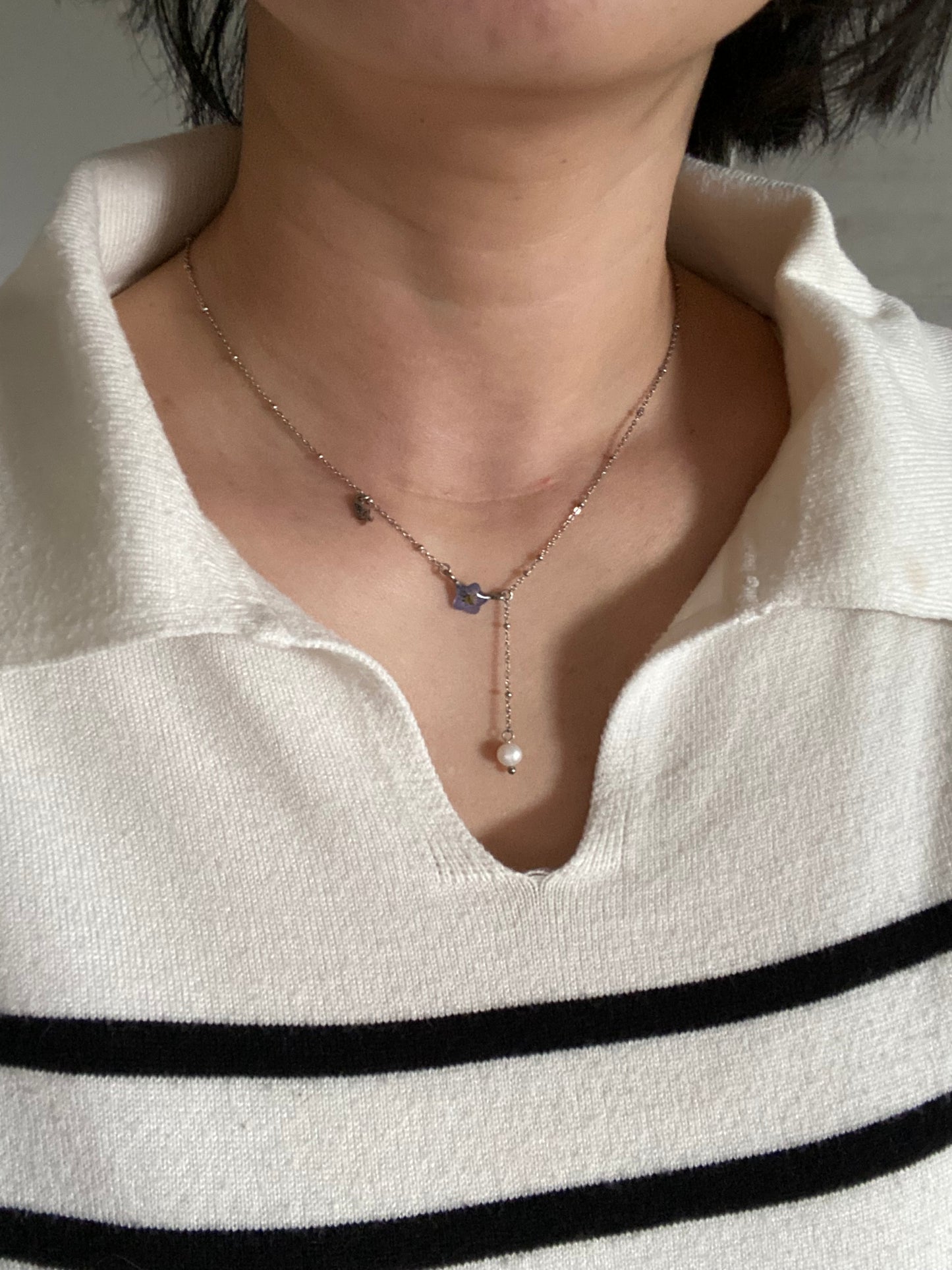 Forget-Me-Not Drop necklace