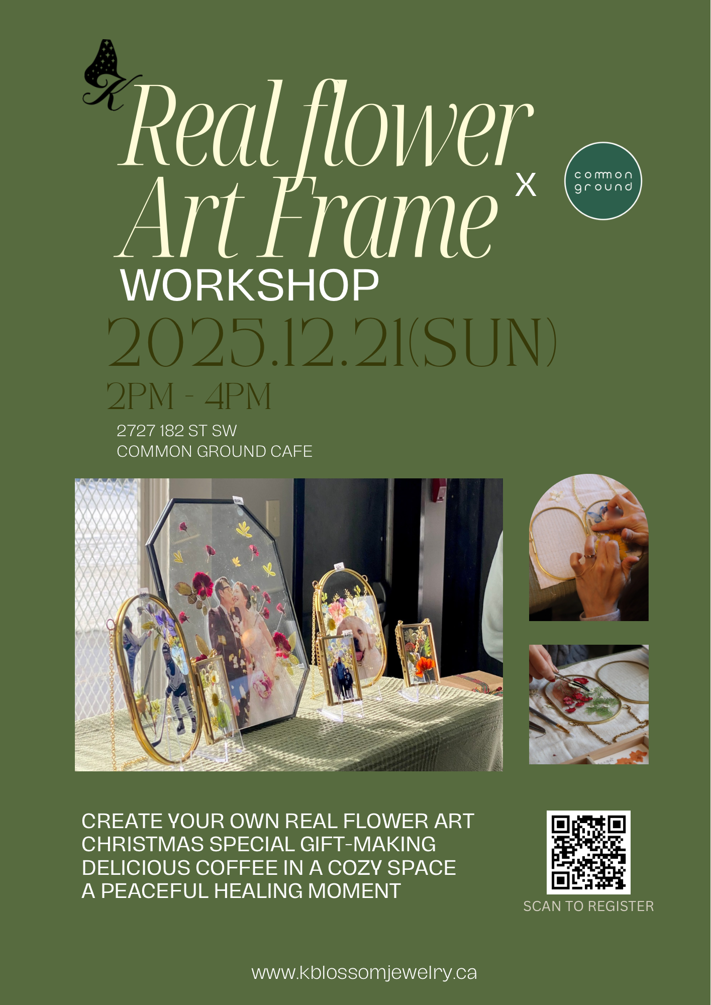 Real flower art frame workshop