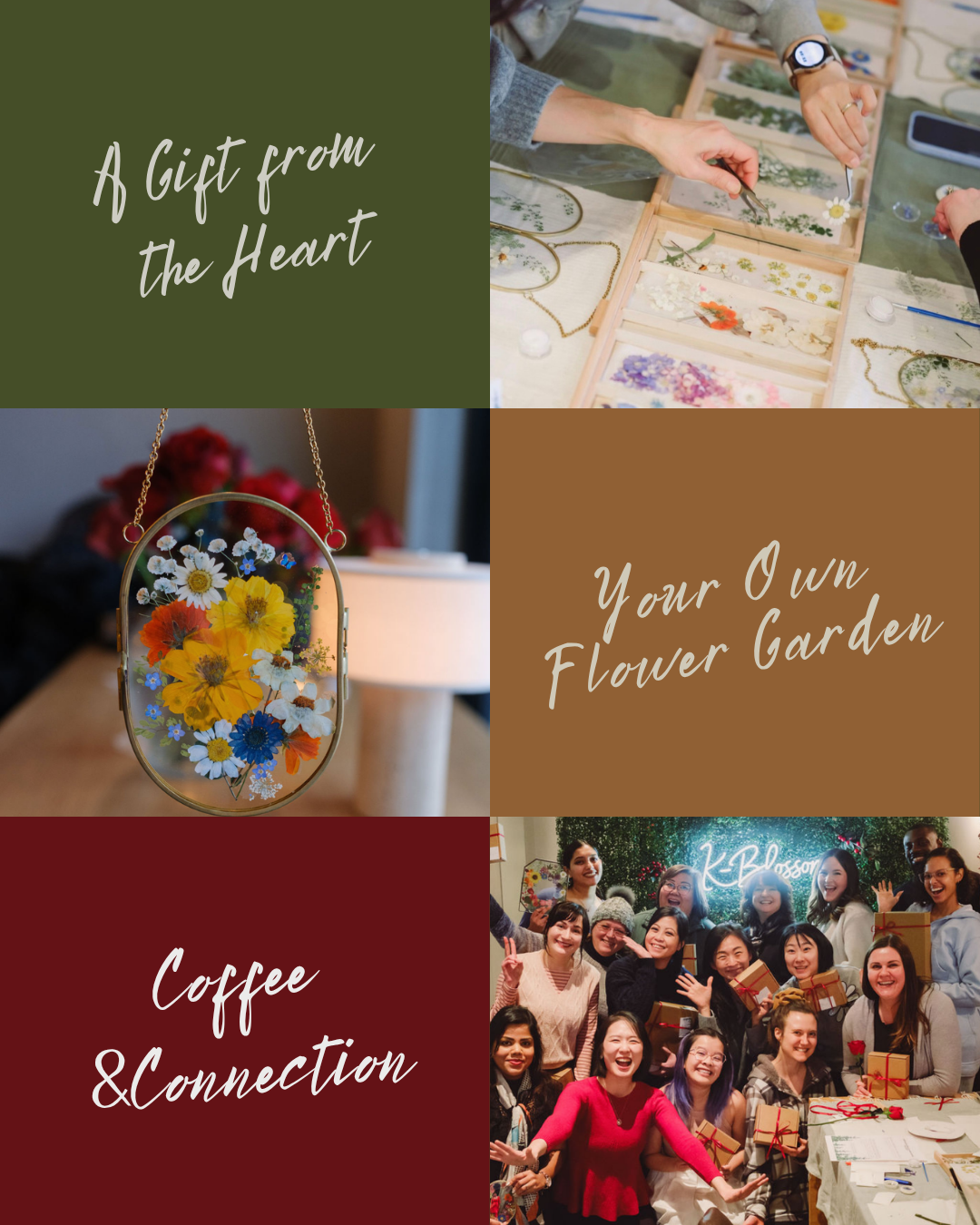 Christmas Pressed Flower Frame Workshop – November 15