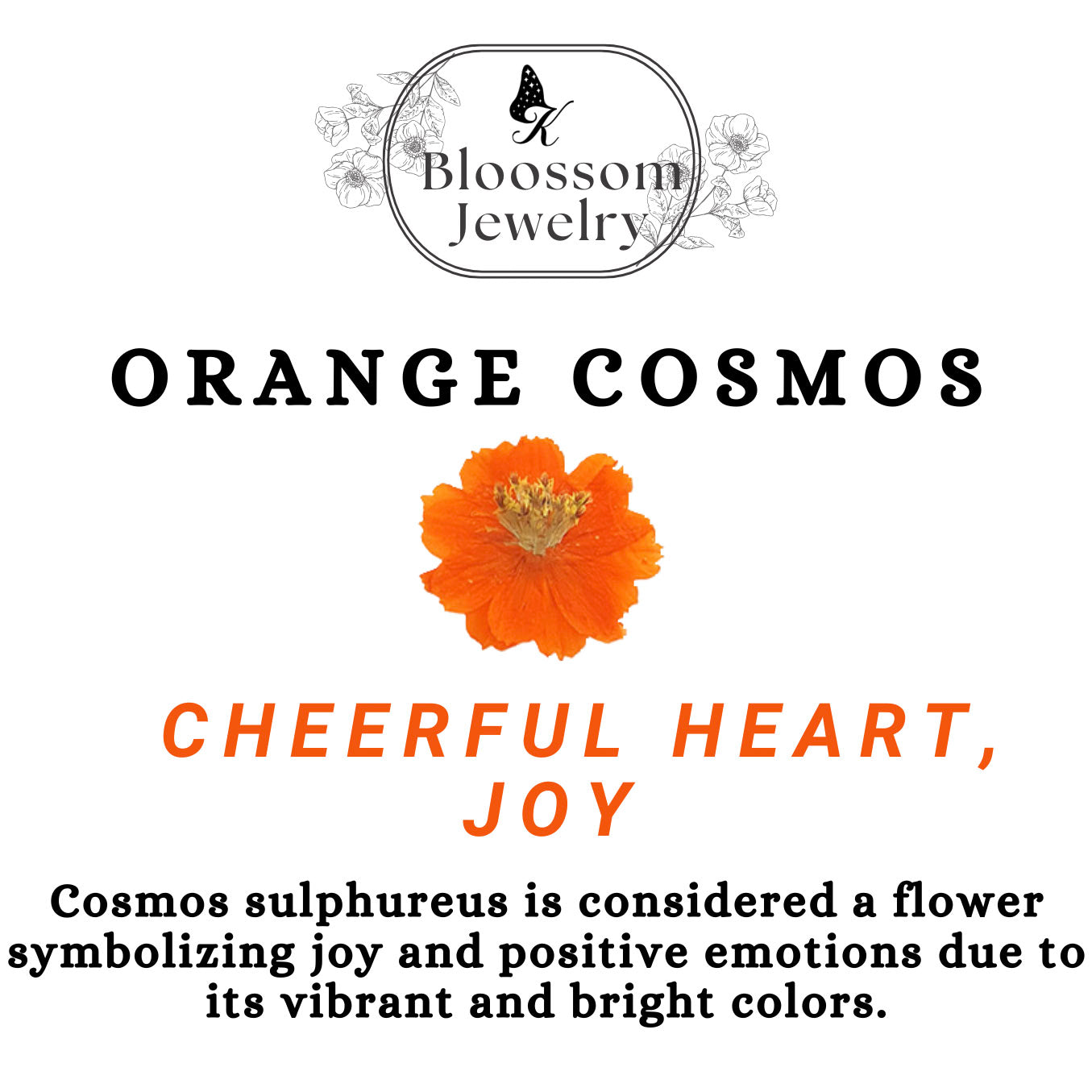 Orange Waterdrop Pendant Necklace