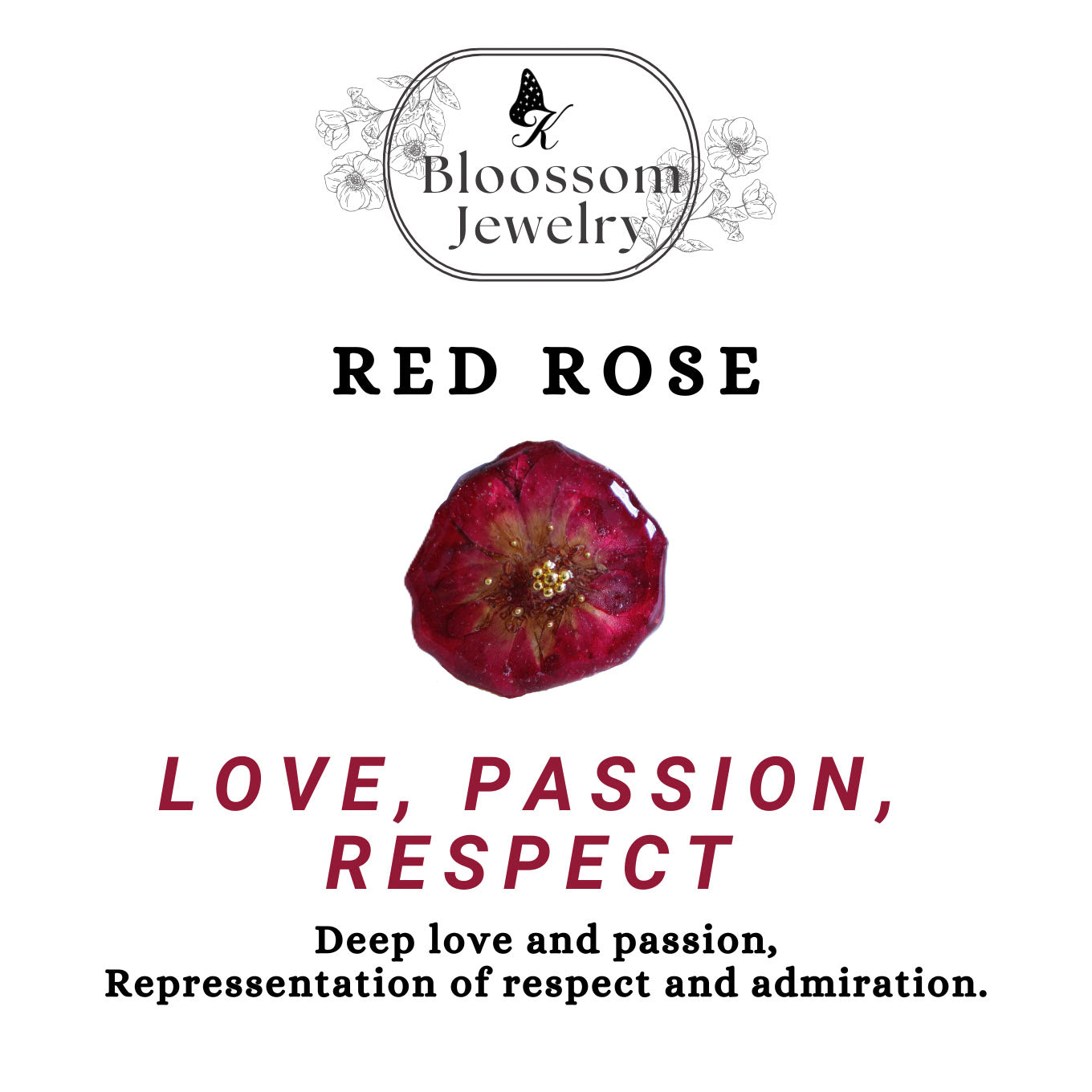 Red Waterdrop Pendant Necklace