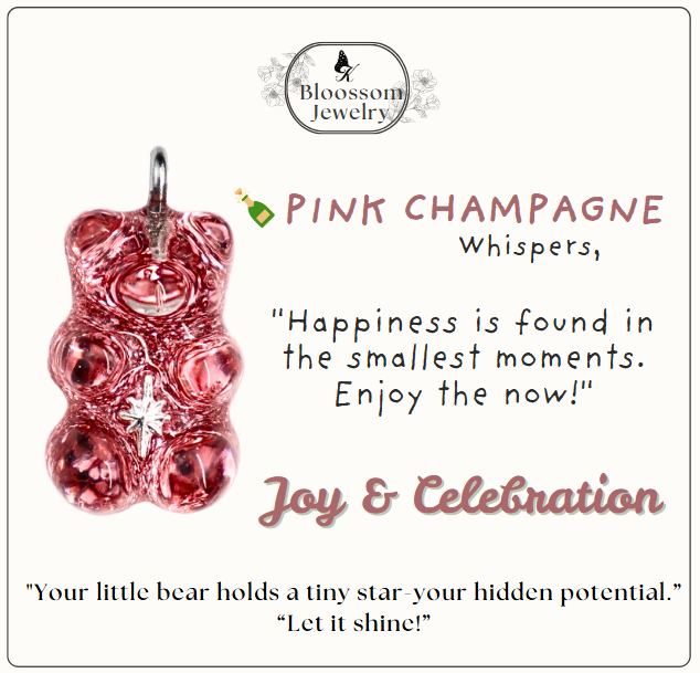 Pink Champagne Star Bear