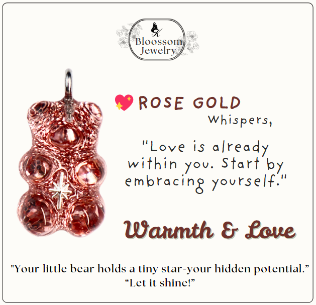 Rose Gold Star Bear