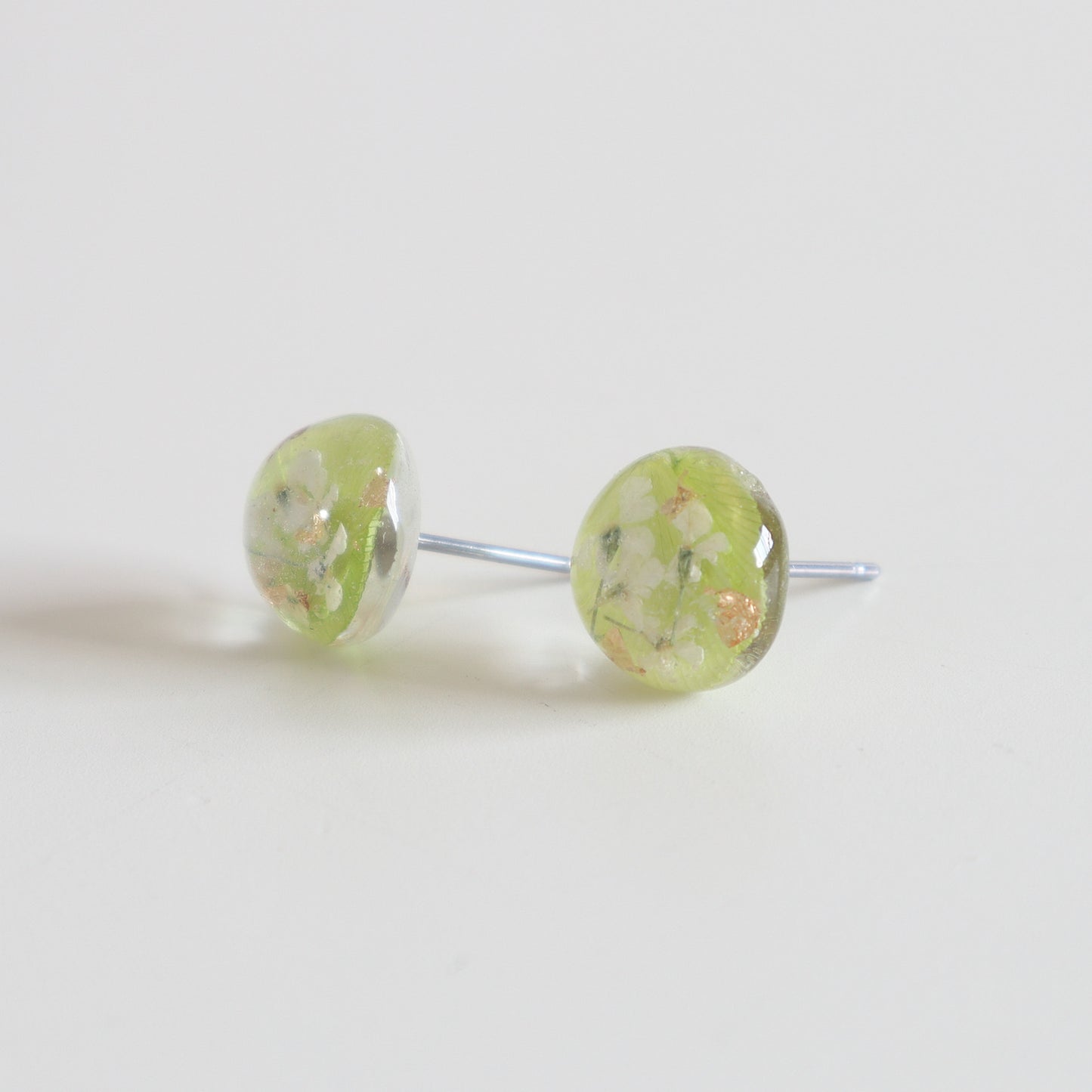 Green Round Earring